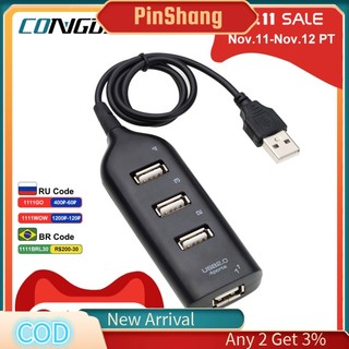 Pinshang Bộ Chia 4 Cổng usb Tốc Độ Cao Cho pc laptop notebook