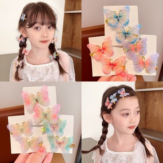 Bộ 2 kẹp tóc hình bướm 3d phong cách hàn quốc cho nữ