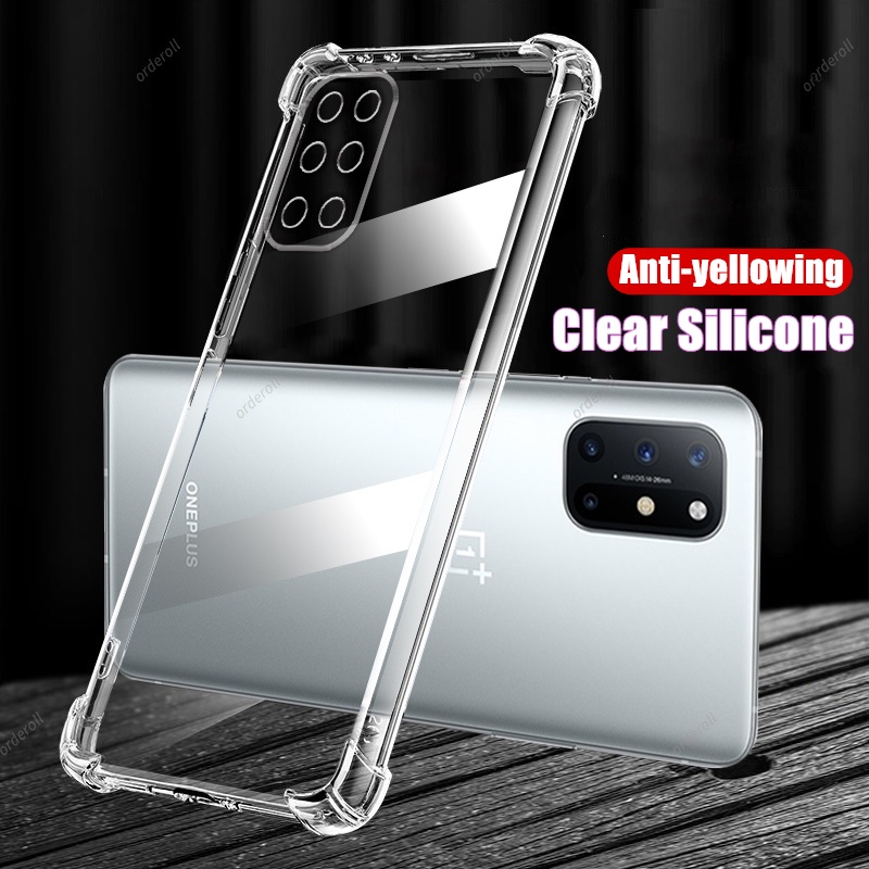 Dành Cho OnePlus 8T KB2001 KB2000 KB2003 KB2005 Ốp điện thoại Silicon Lỏng Trong Suốt Linh Hoạt Chốn