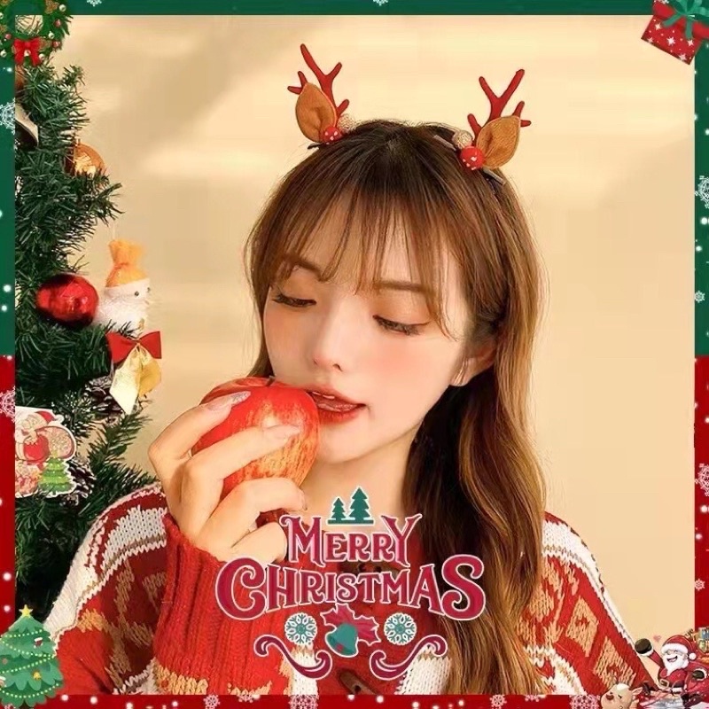 🦌 Cài tóc, kẹp tóc Chủ đề Tuần Lộc Noel Giáng Sinh siêu cute unisex