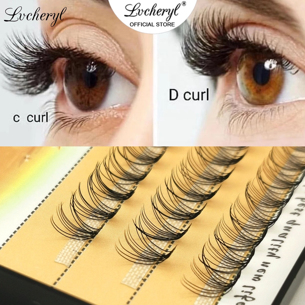 Lvcheryl Bộ Lông Mi Giả Nối Dài Cong 10D D +