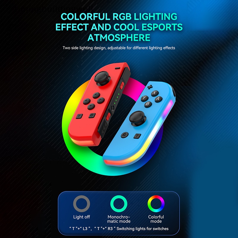Twvn Tay Cầm Điều Khiển Chơi Game Cho switch rgb light wake-up Trái Phải