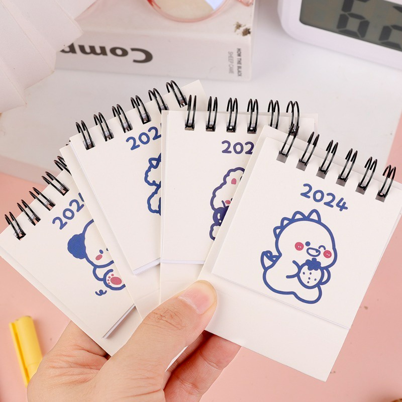 Lịch Để Bàn mini Năm 2024 Tự Trang Trí Hình Động Vật Dễ Thương