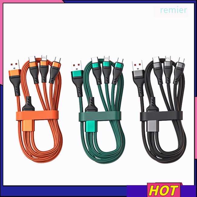 Dây Cáp Sạc Nhanh 100w 6a 1.2m Đa Năng Cho android