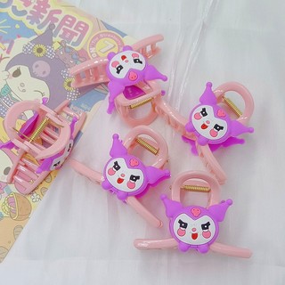 Kẹp cá mập hoạt hình dễ thương, đầu bóng cô gái và mặt sau đầu kẹp tóc, phụ kiện tóc dopamine