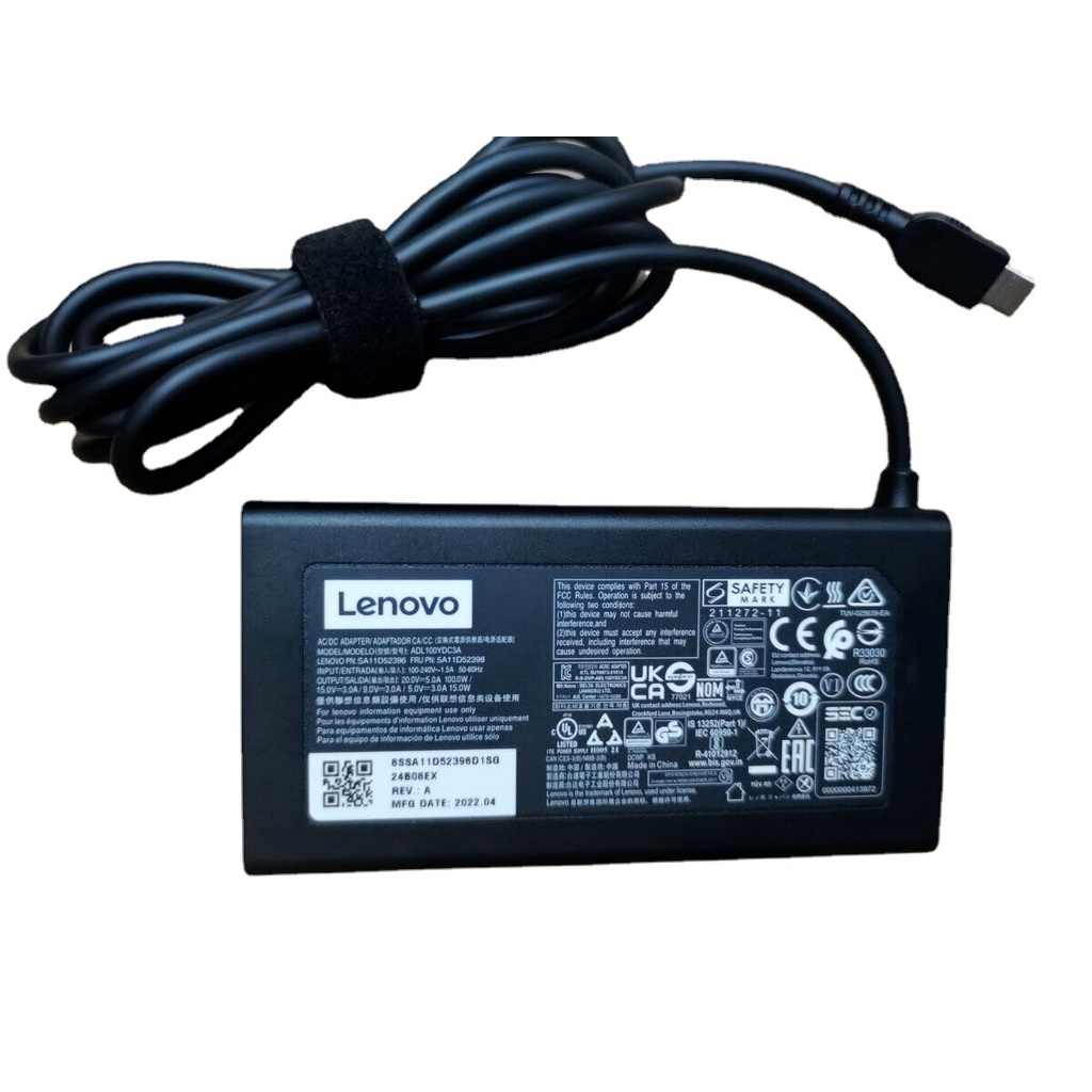 Sạc laptop Lenovo 100W 20V 5A USB-C Laptop Charger Type C, đầu cắm USB-C, TYPE C