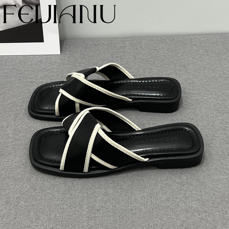 FEIJIANU  dép nữ giày sandal nữ dép đế cao đi biển Thoải Mái Thời Trang Mùa Hè Cho Nữ B28G0RE 45Z231106