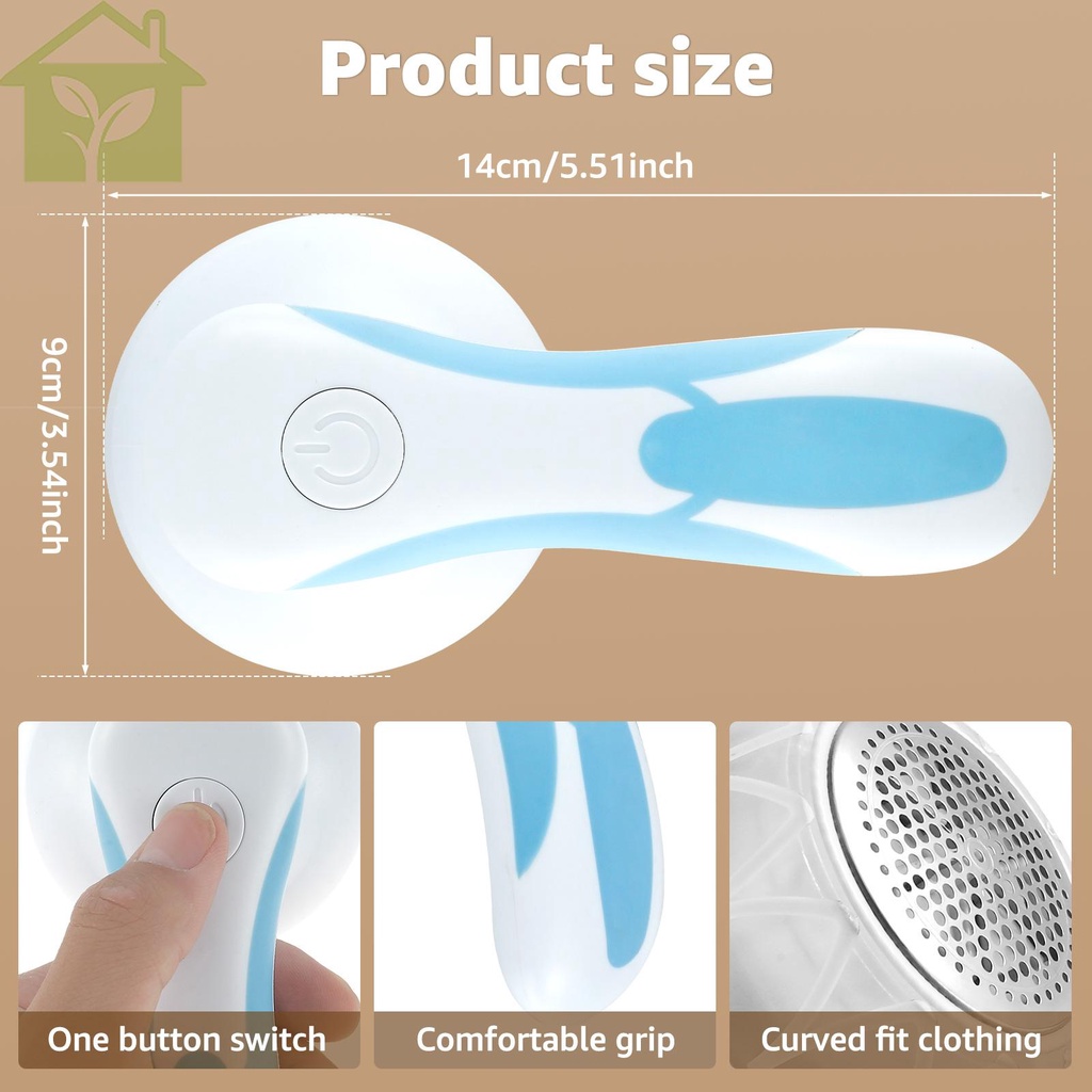 Dao Cạo Xơ Vải Bằng Thép Không Gỉ 6 Lưỡi Sạc usb shopabc5568