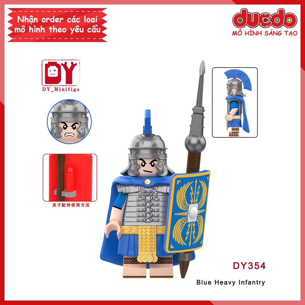 Minifigures Lính Trung Cổ La Mã - Đồ chơi Lắp ghép Xếp hình Mini Mô hình DY351 DY352 DY353 - 356 DY360 - 362