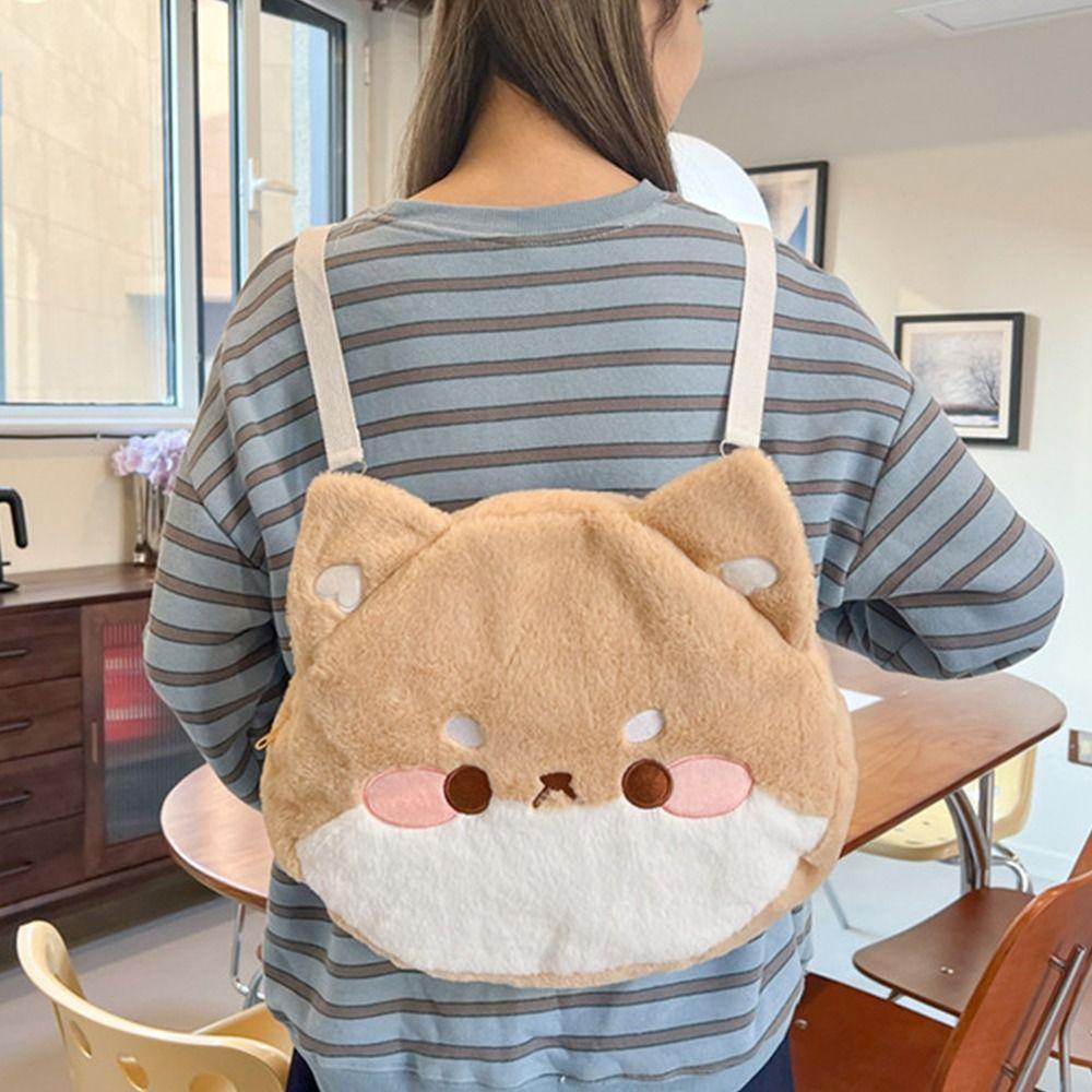 Shanhai Ba Lô Hình Chú Chó shiba inu Hoạt Hình Phong Cách Nhật Bản Ngọt Ngào Sức Chứa Lớn Cho Nữ Sinh