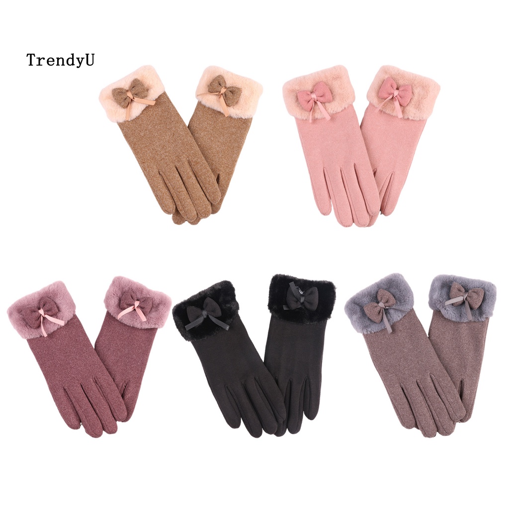 Trd Găng Tay Nhung Lông Giữ Ấm Mùa Đông Thời Trang Cho Nữ