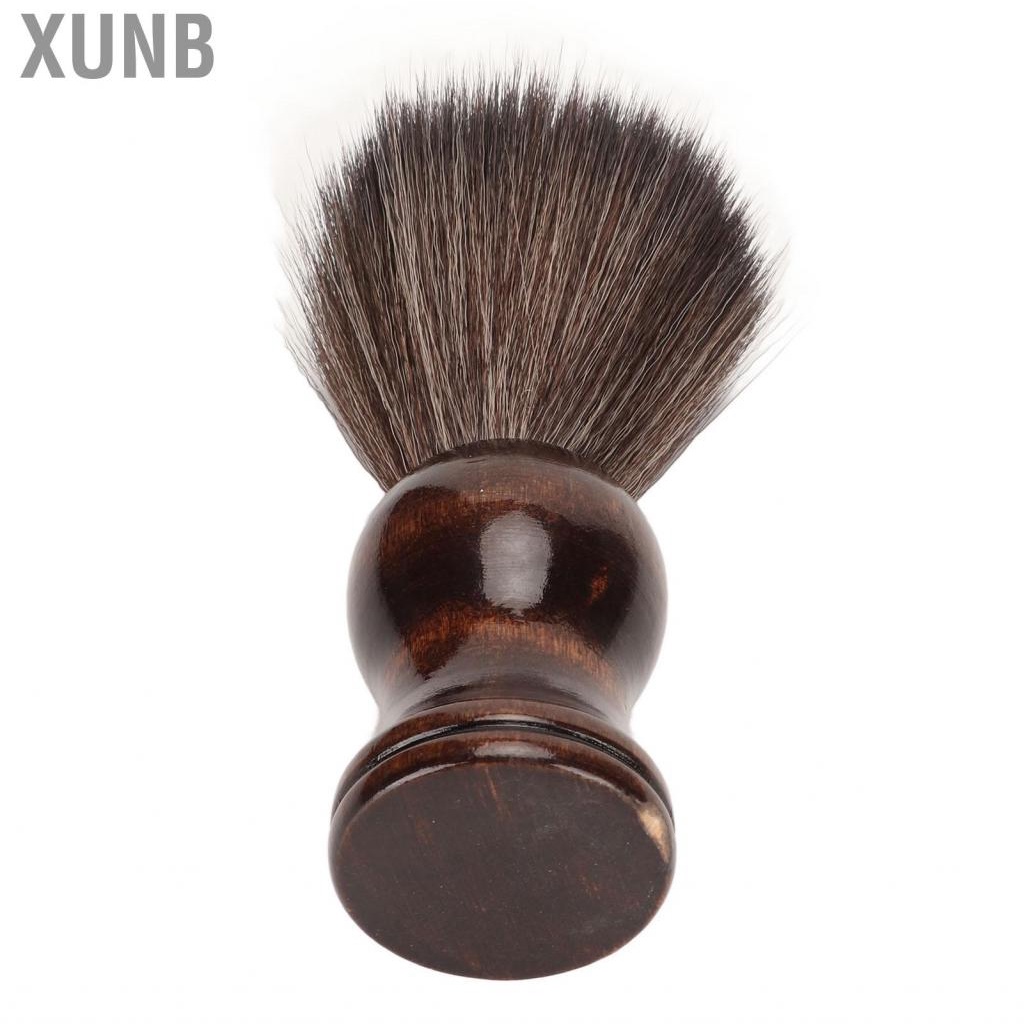 Xunb Beard Foam Brush Dirt  Nylon Soft Shave With Handle For Men BSU