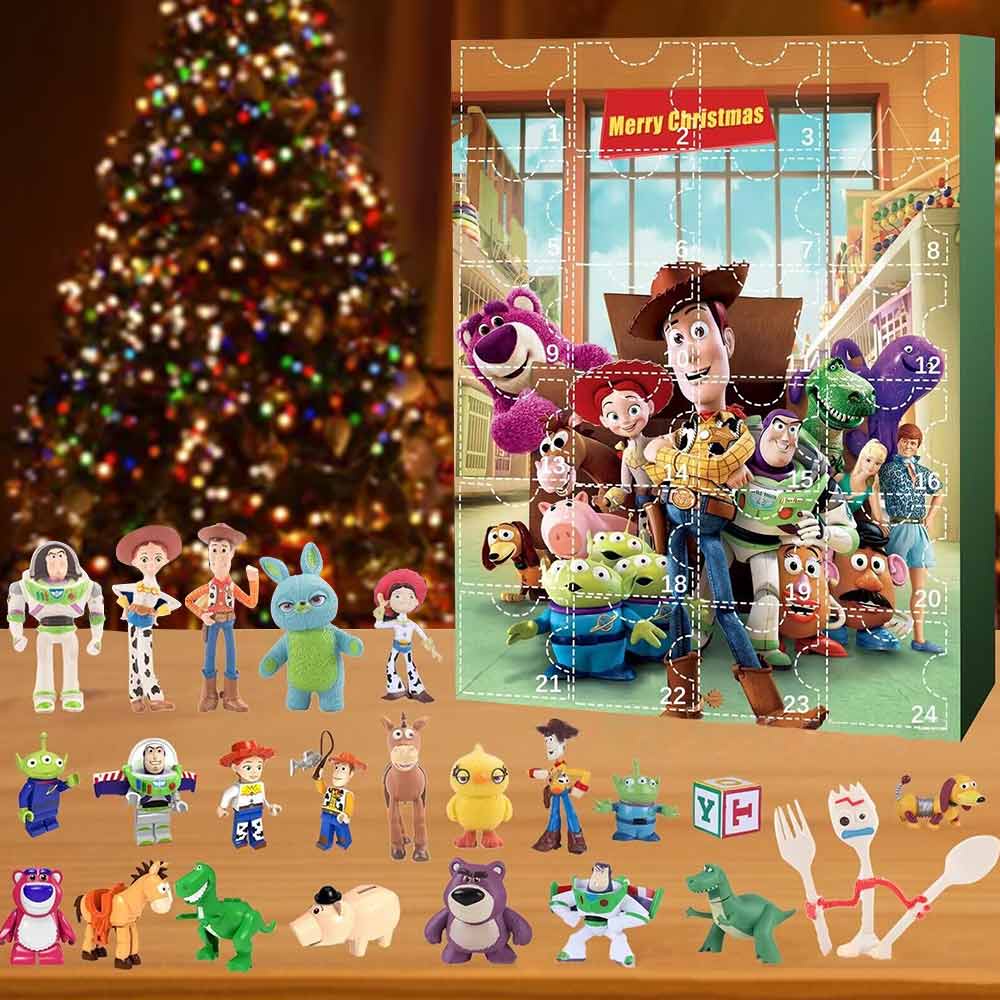 Christmas Advent Calendar Toy Story Mania Countdown Fidget Sensory Toy Blind Box Kids Xmas Gift