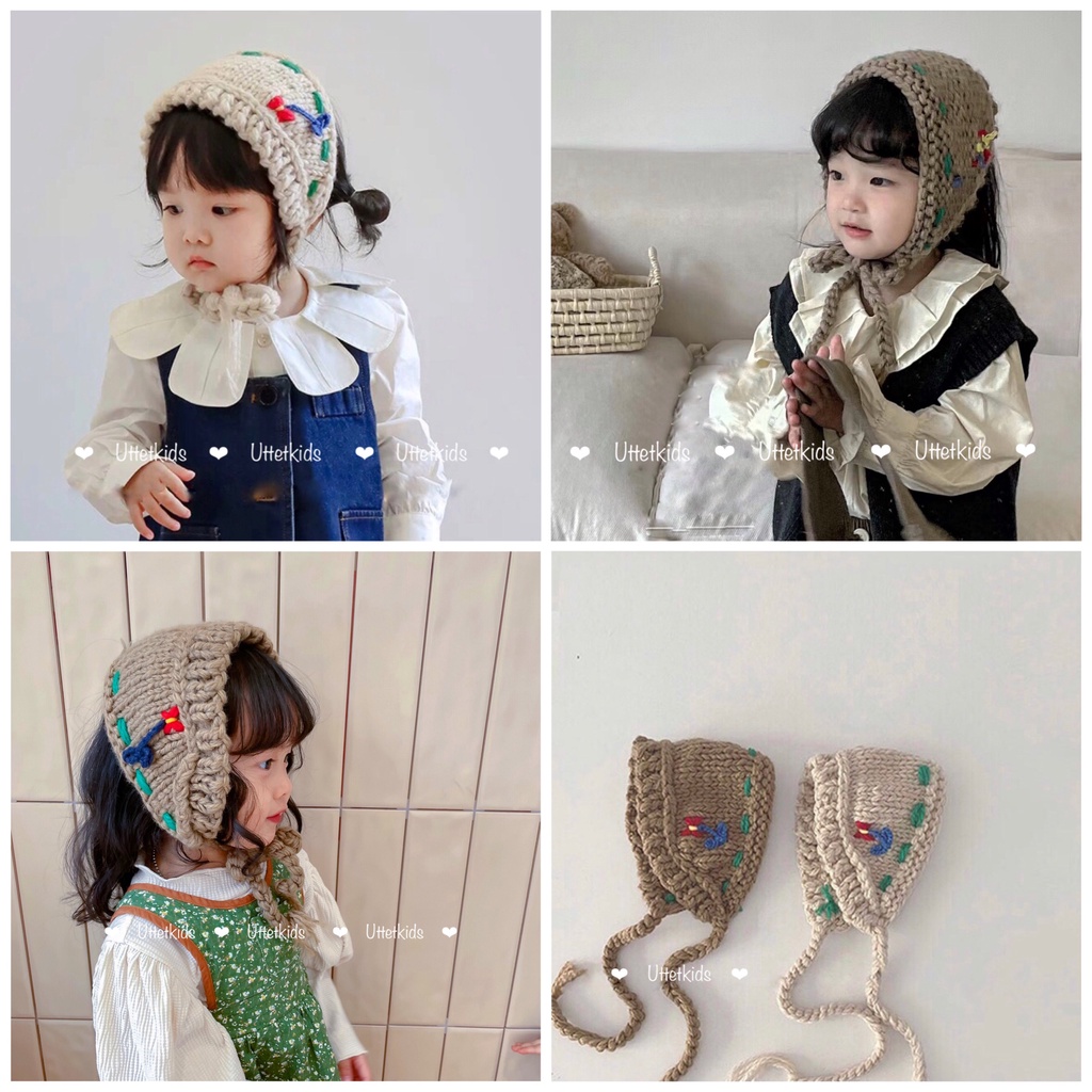 BĂNG ĐÔ LEN PHONG CÁCH HÀN QUỐC CHO BÉ GÁI MÙA THU ĐÔNG