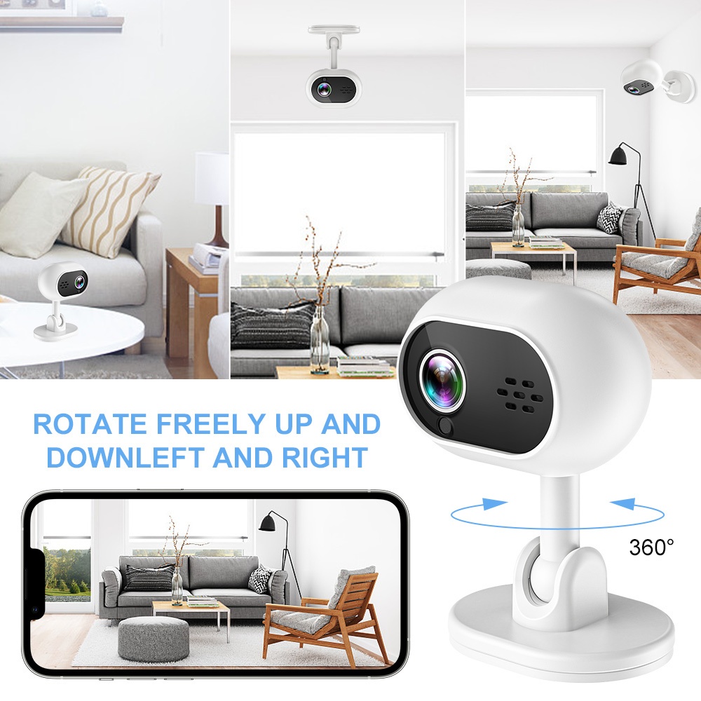 Camera wifi Không Dây a4 ip cam 32gb 360 4k 1080p Tầm Nhìn Ban Đêm Cho xiaomi