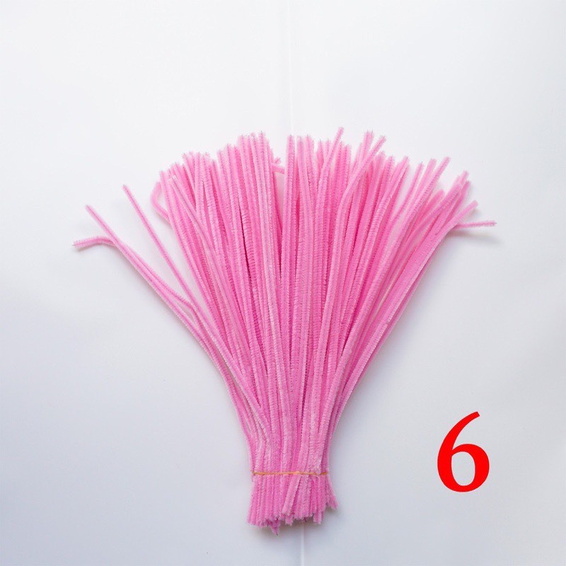 Bó 100 dây Kẽm Nhung làm hoa loại 1 lông dày nhiều màu loại to đủ màu dùng trang trí 1 d111101