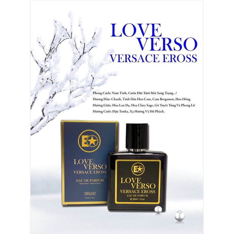 thanh líNước hoa nam EO LOVE VERSO VERSACE EROSS 30ml CHÍNH HÃNG Skincare-LH