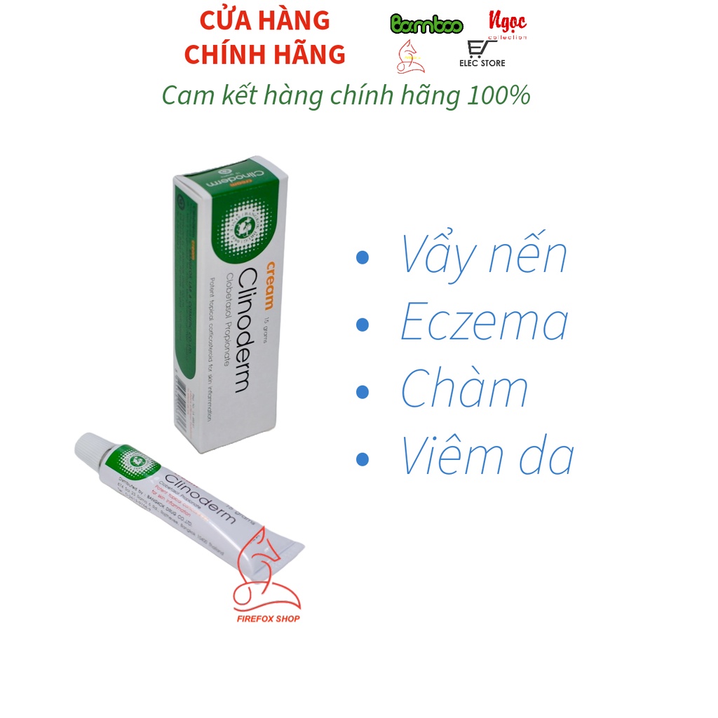 Kem Bôi Clinoderm 15 Gram Dưỡng Da Khô, Giảm Trừ Vẩy Nến - Thái Lan