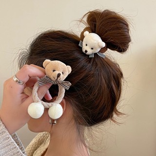 Dây Cột Tóc Ruy Băng Hình Thỏ Gấu Hoạt Hình 3d Hàn Quốc Ngọt Ngào Cho Bé Gái