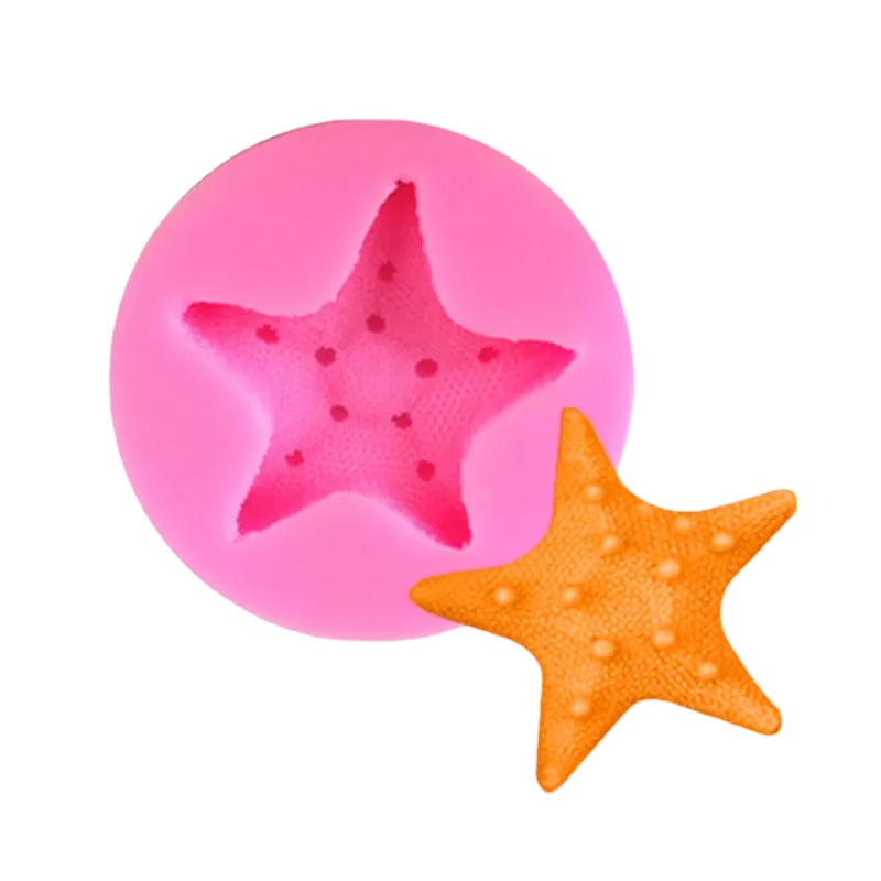 Hoạt Hình Khuôn Silicon Làm Bánh Kẹo Hình Vỏ Sò / Ốc Xà Cừ Xinh Xắn