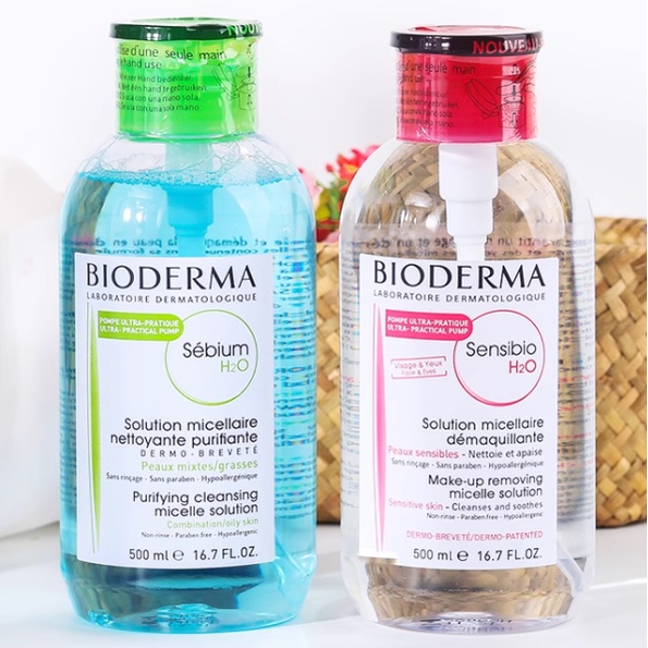 Nước Tẩy Trang bioderma 500ml Dạng Nhấn Tiện Dụng