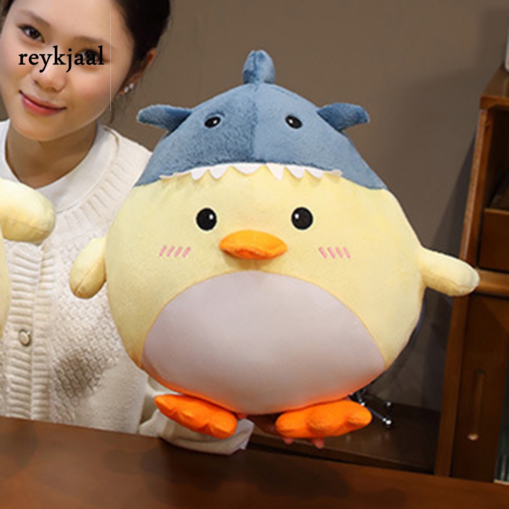 Đồ chơi nhồi bông Hình Cá Mập / Vịt / Cá Mập Mềm 2 Trong 1 Trang Trí Nhà Cửa