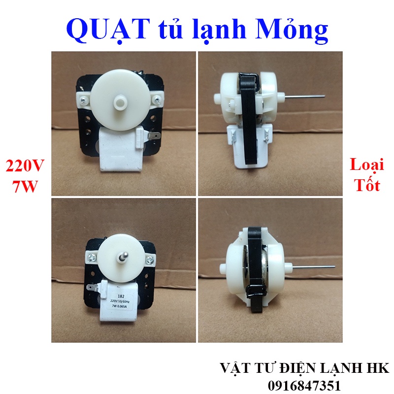 Quạt tủ lạnh mỏng 220V - 7W Motor động cơ quạt tủ hàng Tốt
