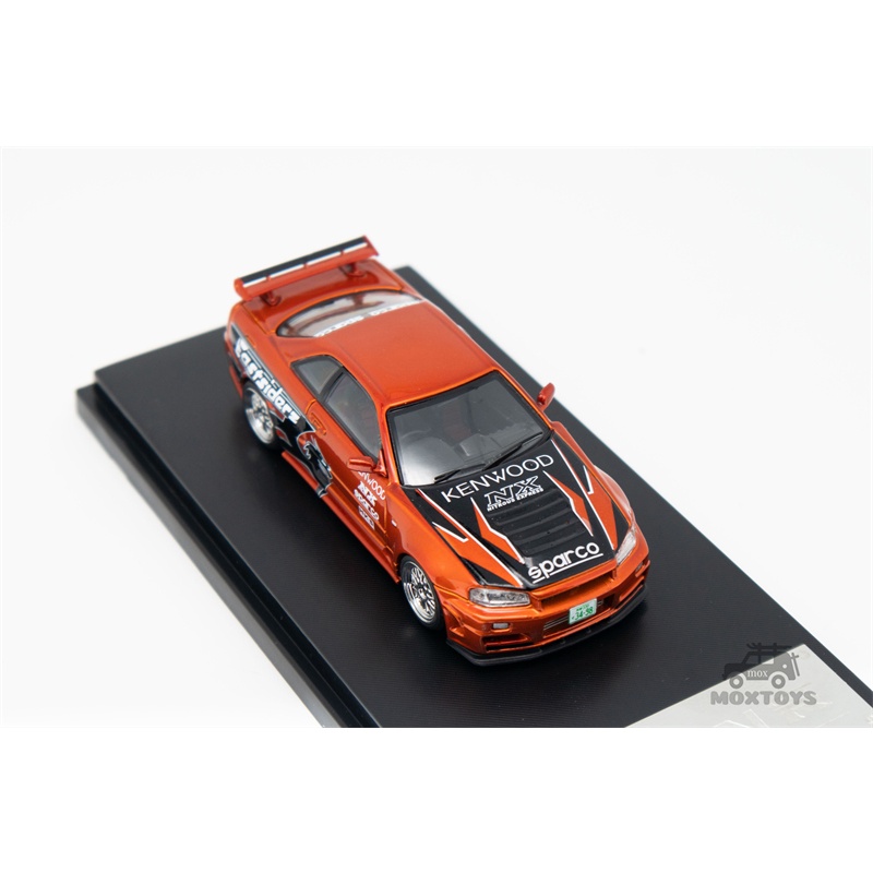 Mô Hình Xe Ô Tô Đồ Chơi skyline gt-r r34 z-Strike nfs Với Tỷ Lệ 1: 64