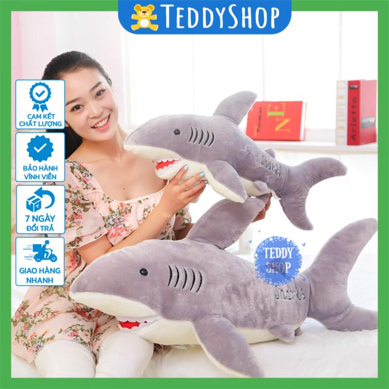 Thú nhồi bông cá mập gấu bông đồ chơi mền mịn dễ thương cho bé