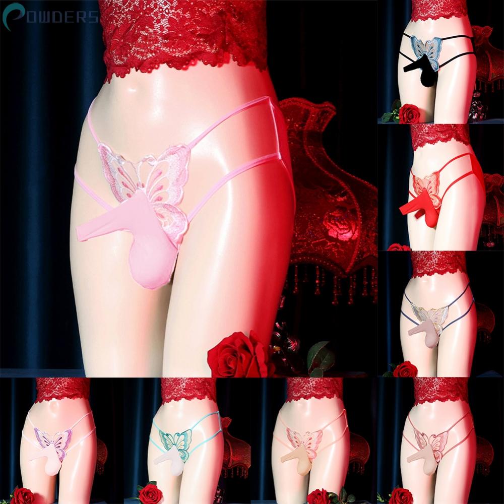 Briefs Sissy Thin Transparent Underwear Bugle Pouch G-String Hollow Out