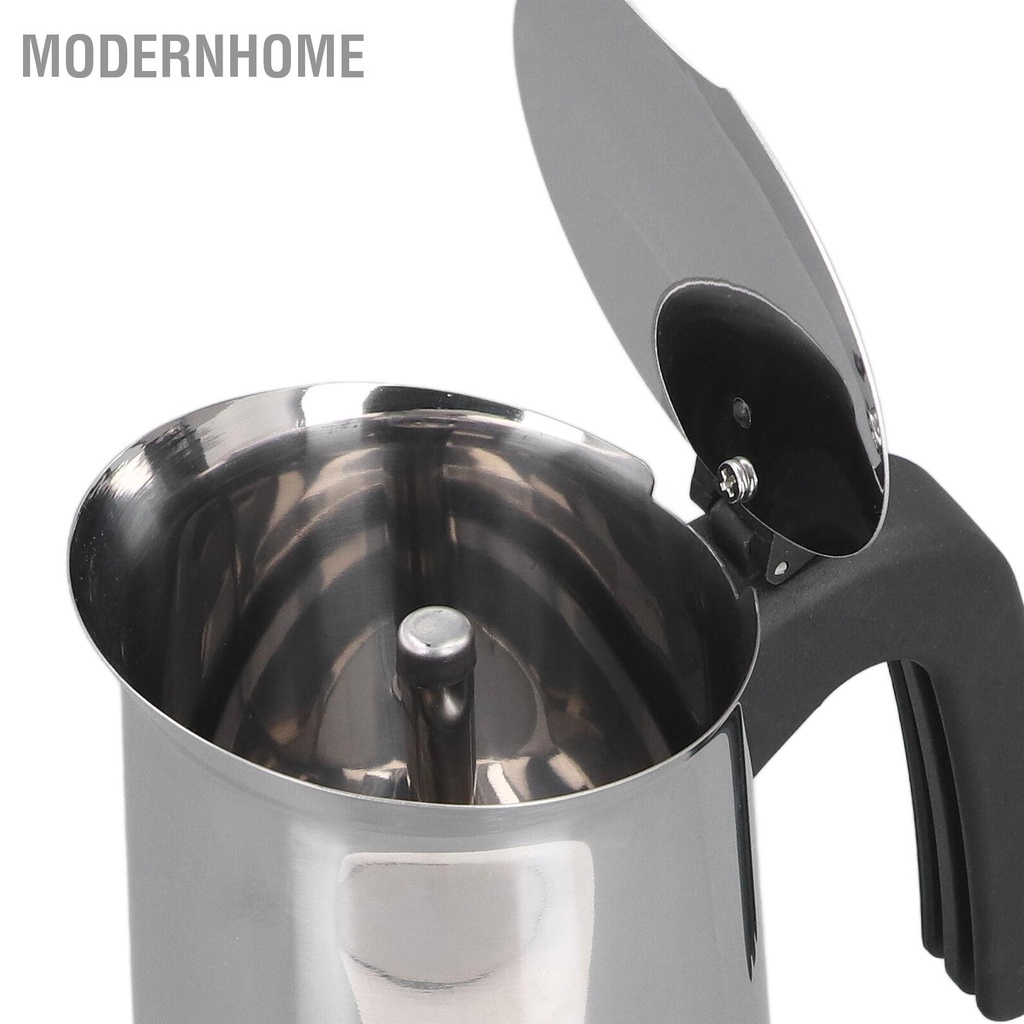 ModernHome Stovetop Moka Pot 430 Nồi nấu cà phê di động bằng thép không gỉ cho bếp điện từ