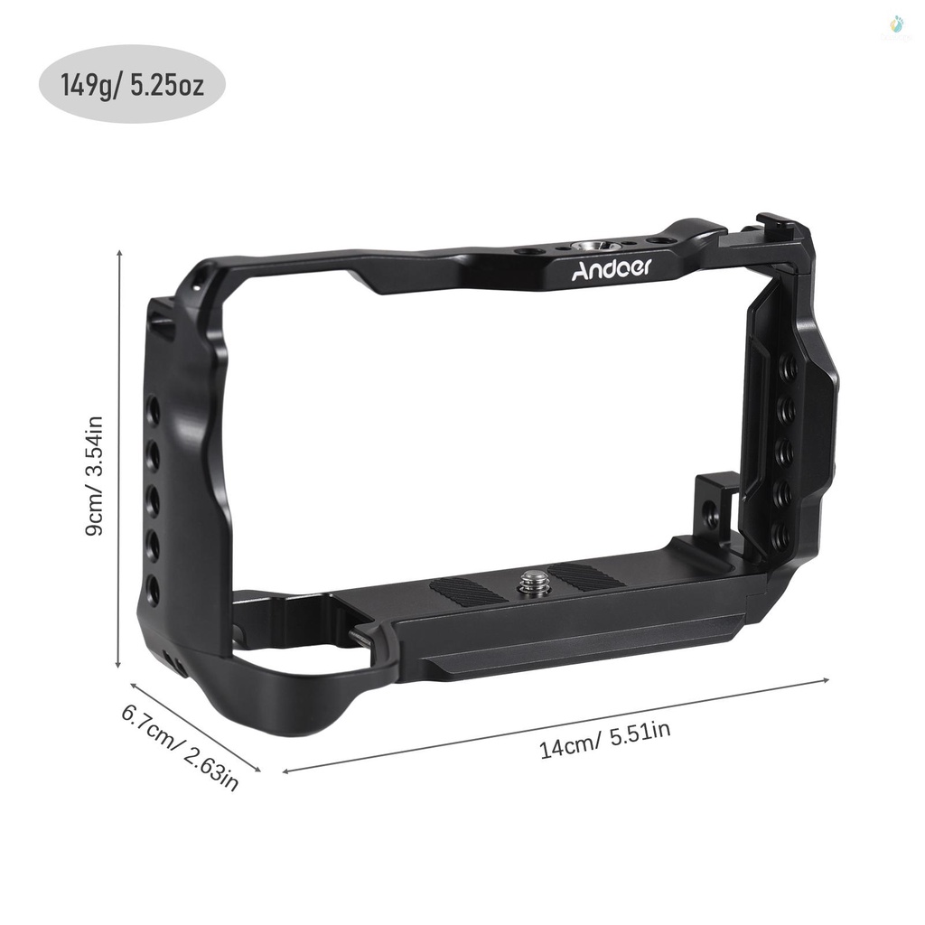 Andoer Aluminum Alloy Camera Video Cage - Perfect Fit for  A6700 Camera