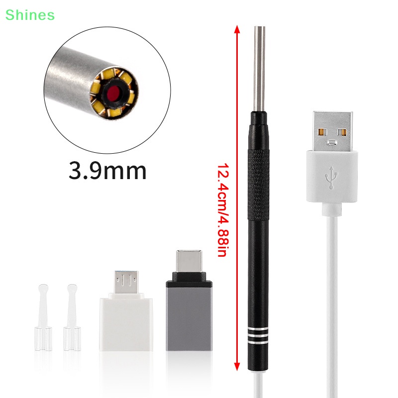 1 Bộ Dụng Cụ Lấy Ráy Tai Thông Minh 3.9mm Có camera Quan Sát