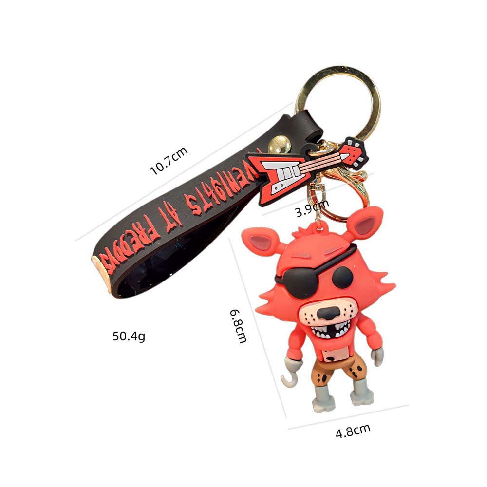 5-Piece Mutant Animal Funny Terror Toy Bear Keychain Freddy Foxy Children's Christmas Gift