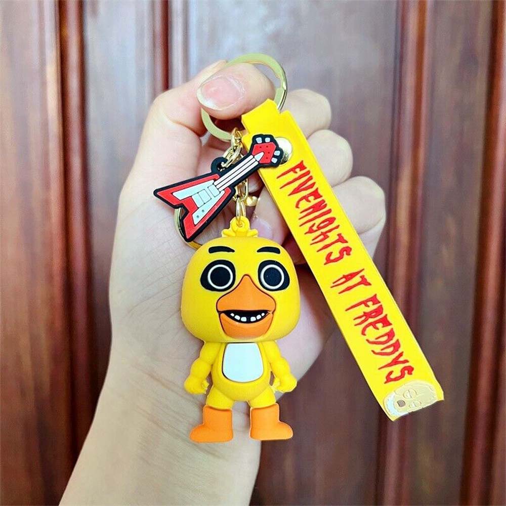 5-Piece Mutant Animal Funny Terror Toy Bear Keychain Freddy Foxy Children's Christmas Gift