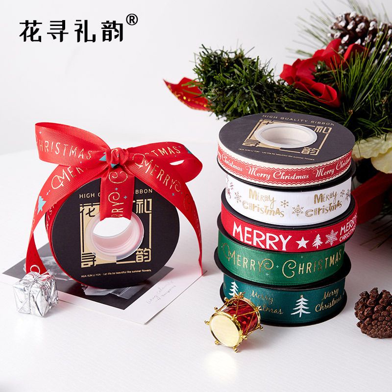 Ruy băng noel rộng 2,5cm