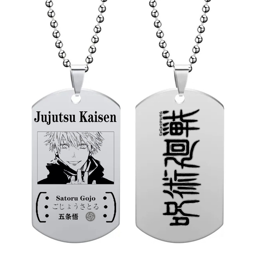 Vòng cổ Mặt Thép Không Gỉ Hóa Trang Nhân Vật jujutsu kaisen gojo geto suguru ryomen sukuna