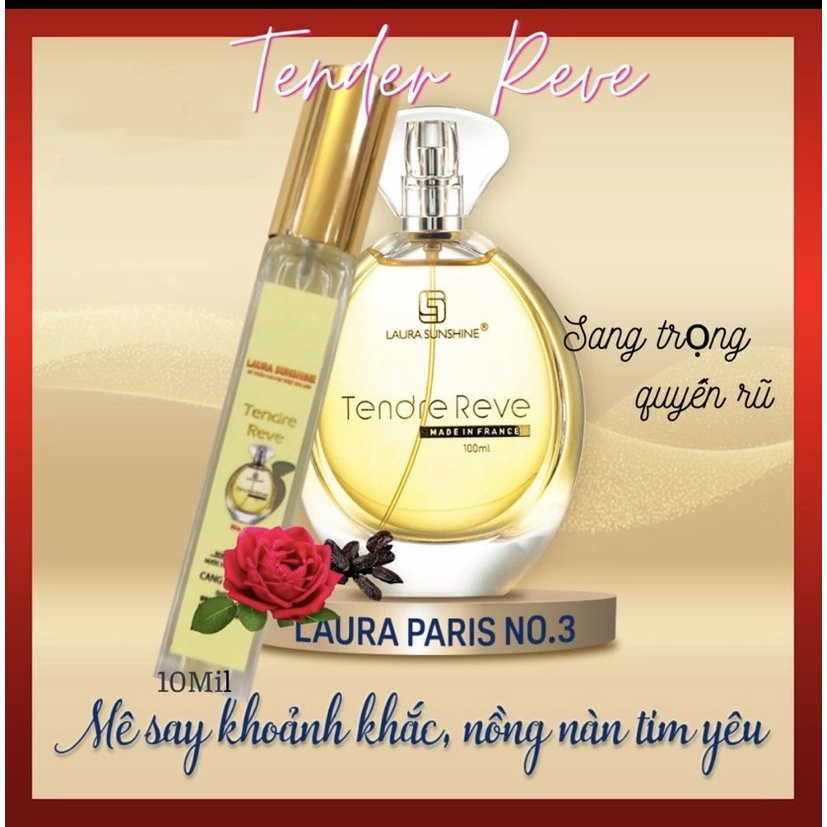 Nước hoa Nữ Tendre Reve Laura Paris Nhật Kim Anh No3 10ml