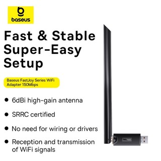 Baseus thẻ mạng vô tuyến không dây usb nhận tín hiệu wifi