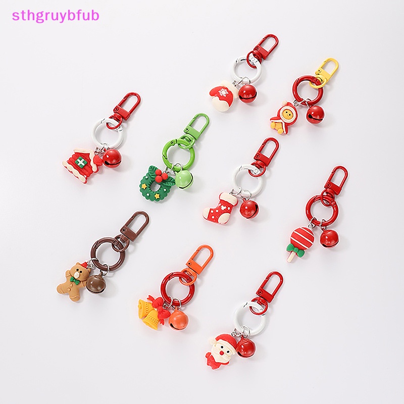 Sthb Móc Chìa Khóa Hình Ông Già Noel Hoạt Hình Dễ Thương Trang Trí Ba Lô / Quà Tặng Giáng Sinh vn