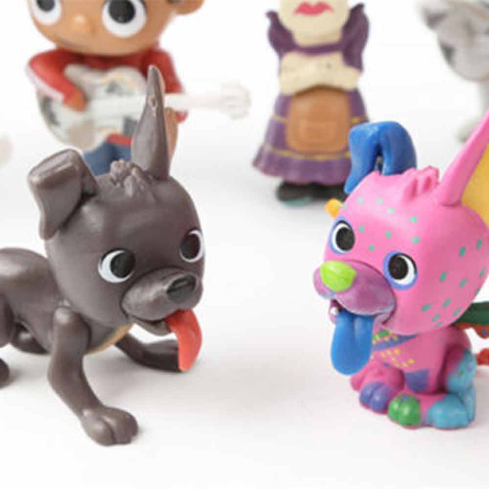 8pcs Dream Ring Travel Notes Handmade Model Coco Movie Character Toys Children's Toys