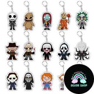 Freddy vs. Jason Ghost Baby Returns The Nightmare Before Christmas Mặt dây chuyền móc khóa acrylic
