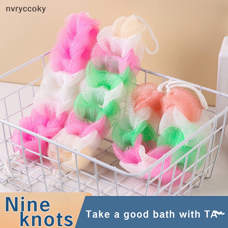 Bộ 1 / 2 Bàn Chải Xốp nylon Chà Lưng Mát Xa Cơ Thể Khi Tắm