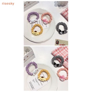 Dây Cột Tóc sanrio kuromi melody hello kitty purin cinnamoroll Màu Kẹo Ngọt Ngào Dễ Thương