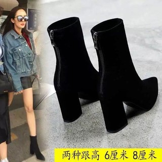 Giày bốt cao gót kiểu mới thời trang xuân thu 2023