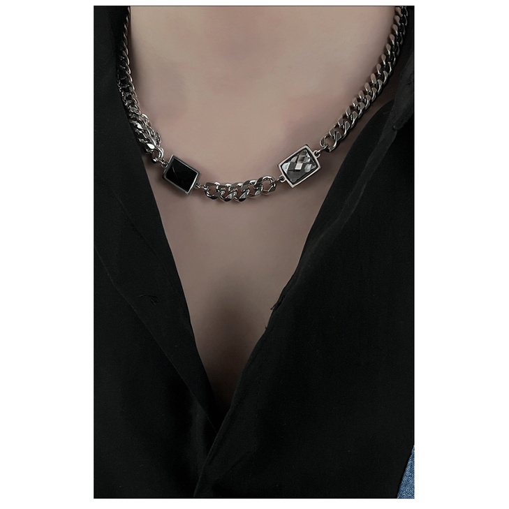 Vòng cổ Thép Titan Phong Cách hip hop Cá Tính Thời Trang