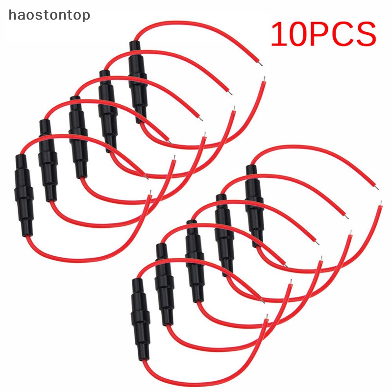 Set 10 Hộp Cầu Chì 5x20mm Kèm Dây Cáp Tiện Dụng vn