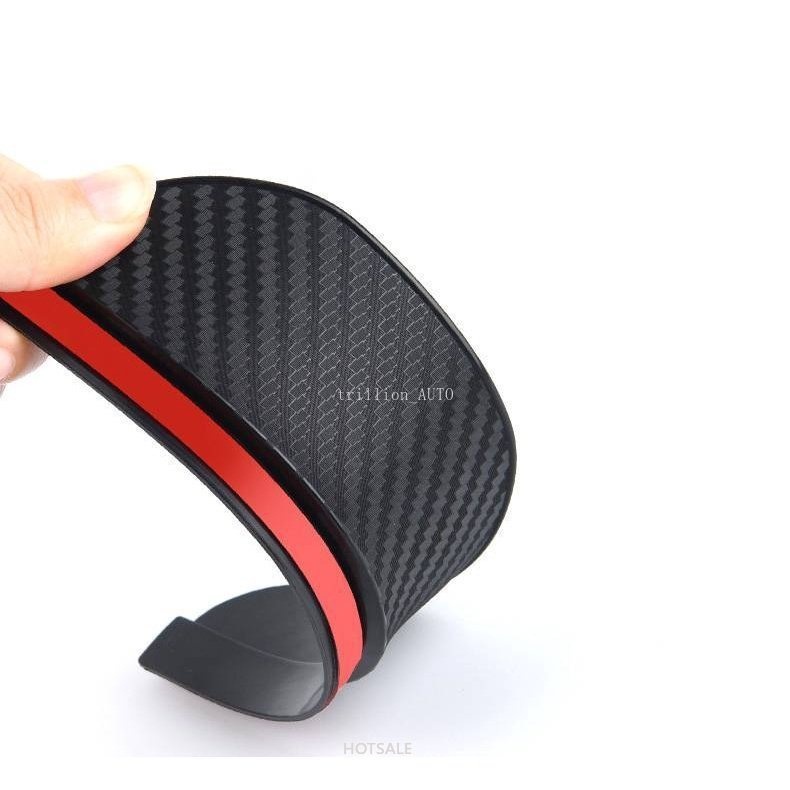 Bộ 2 Tấm Chắn Mưa Bằng Sợi Carbon Màu Đen Gắn Kính Chiếu Hậu Xe Hơi / Xe Tải / SUV​