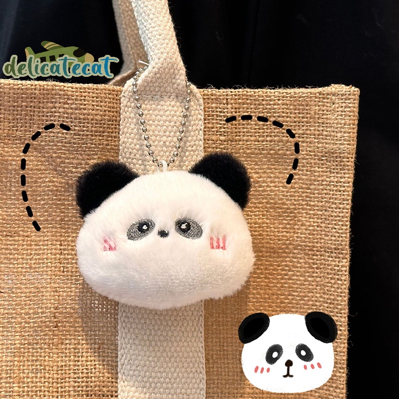 Móc Khóa Búp Bê Gấu Trúc / Gà Nhồi Bông Mềm Mại Đáng Yêu