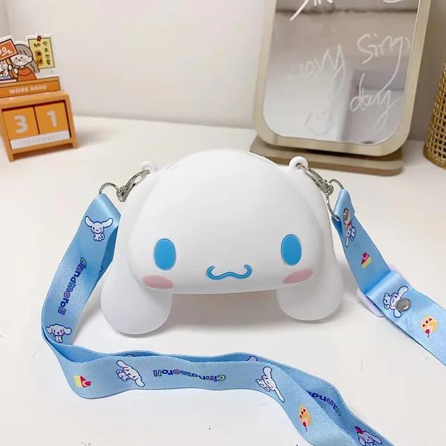 Kawaii sanrio Túi Đeo Vai Bằng Silicon Hình hello kitty my melody kuromi cinnamoroll Dễ Thương Làm Quà Tặng Đồ Chơi Trẻ Em